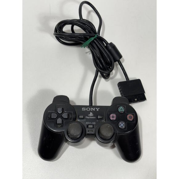 Sony PlayStation 2 Dual Shock Analog Controller - Black - SCPH-10010 - Picture 1 of 6